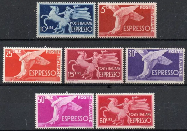 1947/54 Italia Repubblica "Espressi Democratica" Serie Valori Nuovo Mnh**