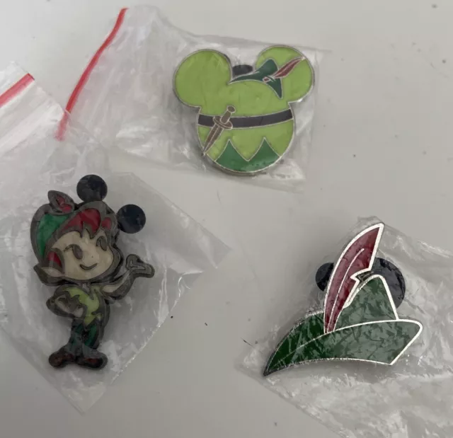 Disney PETER PAN  only Pins lot of 3