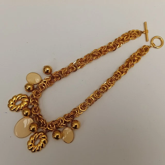 Collier/Pectoral En Métal Alliage Vintage Années 1970 - Occasion, Style Argenté, Sans Marque