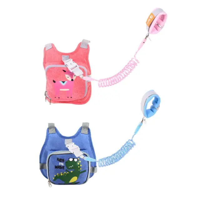 Children Wrist Traction Rope Anti Lost Wristband Toddlers Leash 2 in 1 Toddlers
