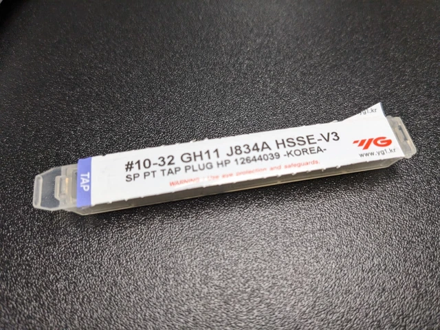 J834A YG1 10-32 Spiral Tap