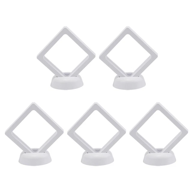 2 Socles Acrylique Transparent 5x5 Cm - Support Pour Bijoux, Figurines, Collection - Décoration - 4