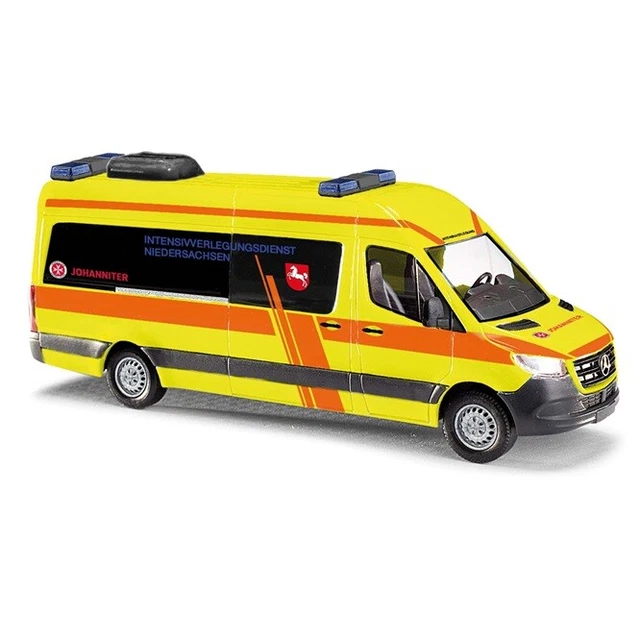 Busch 53400 H0 Mercedes Benz Chariot à roulettes Sprinter court, blanc
