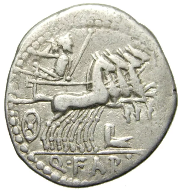 Roman Republic Q. Fabius Labeo AR Denarius (124 BC), Gens Fabia