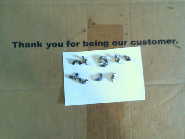10 Of Servalite Part # SWN-XN Stainless Steel Wing Nuts 10-24