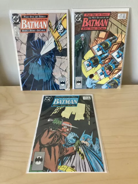 Batman 433, 434 & 435 (1989) The Many Deaths of the Batman Arc, John Byrne VF+/M