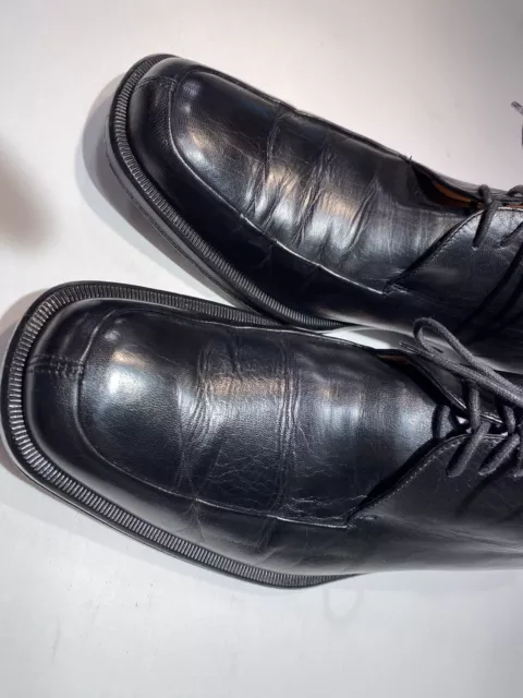BRUNO MAGLI BLACK Oxford Soft Leather Dress Shoes Made In Italy Size 9 ...