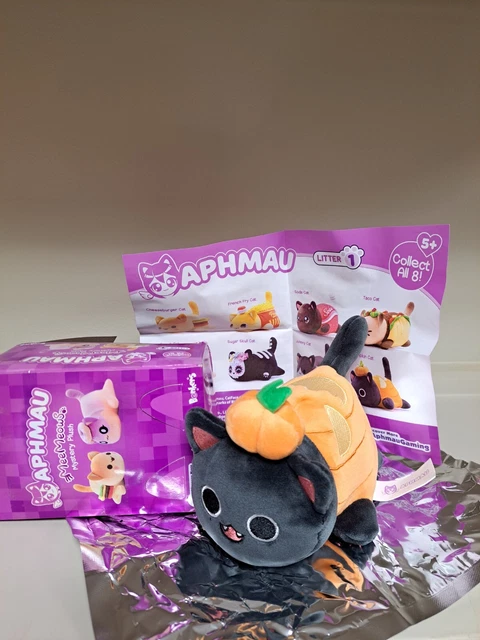 Aphmau HALLOWEEN Plush Litter 1 PUMPKIN CAT 5" 🎃🎃🎃