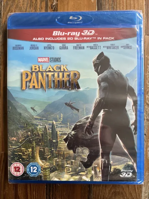 Marvel BLACK PANTHER [Region Free, Blu-ray 3D + 2D] (2018) Chadwick Boseman
