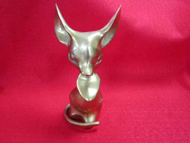 Vintage Old Victorian mouse  Antique Solid Brass