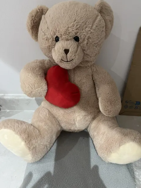 New 18”Teddy Bear Holding A Red Heart Ideal to Give For Any Occasion