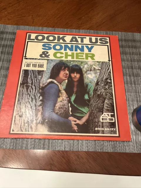 LOOK AT US Sonny & Cher I got you Babe 33-177 1965 VINYL RECORD Atlantic ATCO