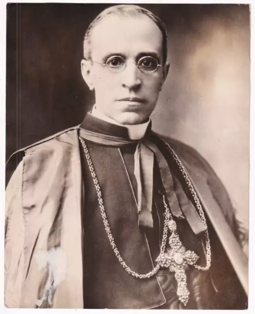 GREAT PORTRAIT OF EUGENIO CARDINAL PACELLI POPE PIUS XII ROME 1939 Photo Y 386