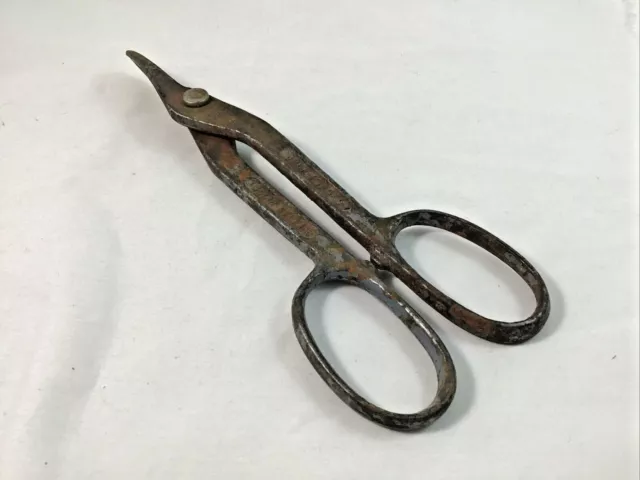 Vintage WISS V-10 Forged Steel Tin Snips Steel Shears Made in USA 10"