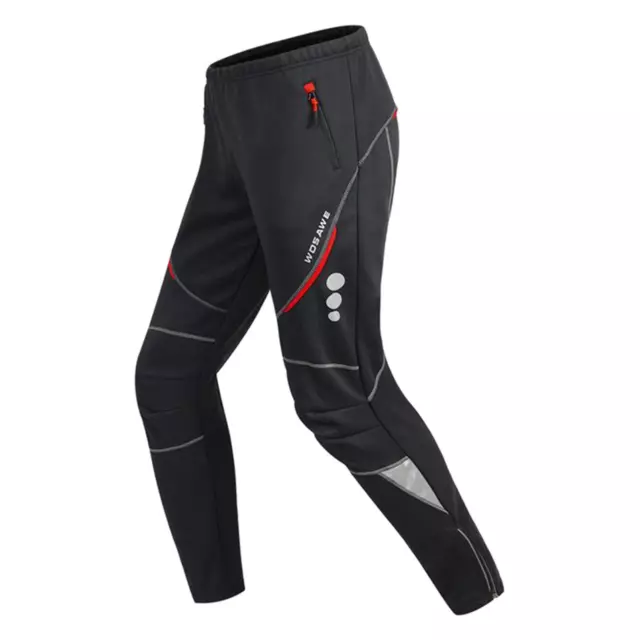 Cyclisme Vélo Coupe-vent Polaire Chaud Pantalons Longs Vêtements de