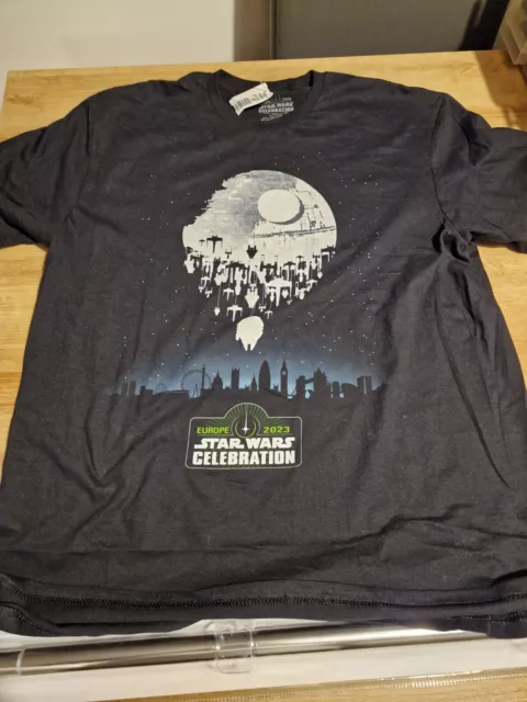 Star Wars Celebration 2023 London Key Art Event T-Shirt Size Large