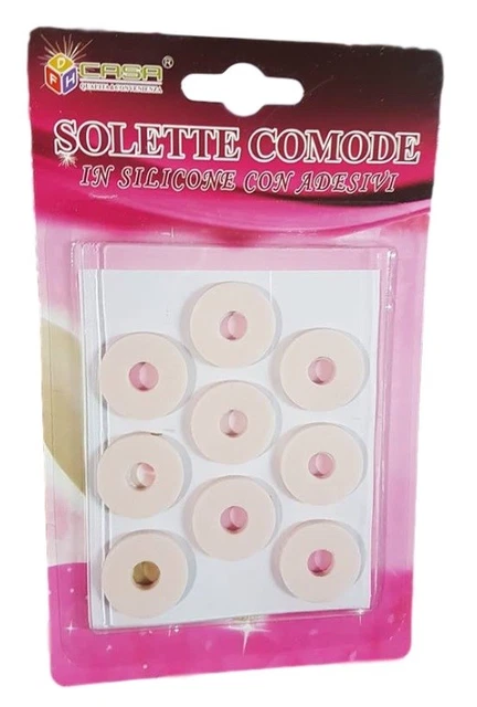 Lot 9 Pièces Disques Pansements Silicone Costo Commerciale Rond Pour Calli Pieds