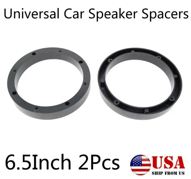 2X 6.5 Inch Car Truck Stereo Speaker Spacer Plastic Mat Rings Adapter Universal