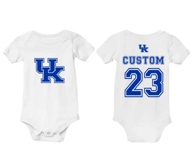 Body de bebé personalizado Kentucky Wildcats Reino Unido bebé ex alumnos regalo baby shower 2