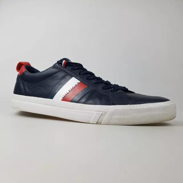 Men's TOMMY HILFIGER 'Flag Detail' 12 US Shoes Blue Leather | 3+ Extra 10% Off