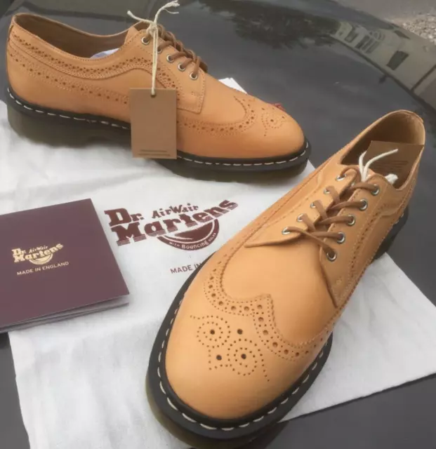 DR MARTENS 3989 Tuscon tan leather brogue shoes UK 6.5 EU 40 Made in England 179.99 PicClick UK