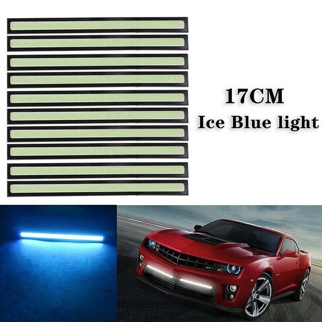 10pcs Glace LED Bleu S/N Feu Diurne Conduite Voitures Auto DRL Fog Lampes Set