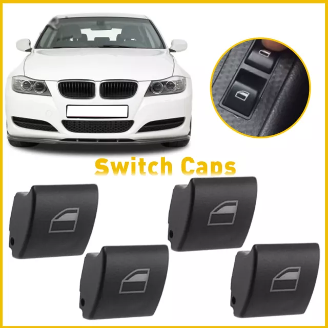 4PCS For BMW E46 Window Switch Button Cap 323i 325i 330i M3 328i 323ci 325ci