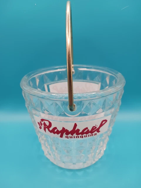ANCIEN SEAU À glaçon St RAPHAEL en verre des années 50 vintage France EUR 8,00 - FR