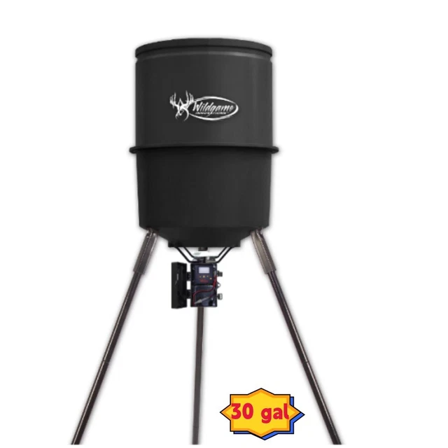 Deer Game Feeder Hunting Sports Outdoors Quick Set 30 Gallon Digital Timer NEW