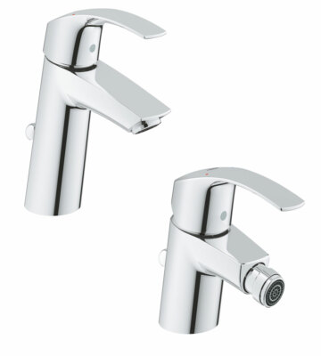 BIDET GROHE EUROSMART 33161001 FINITURA CROMO GROHE COPPIA MISCELATORE LAVABO 