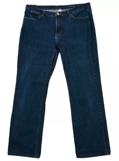 Paddocks jeans femme jambe droite taille haute denim bleu taille 46/30 zippé