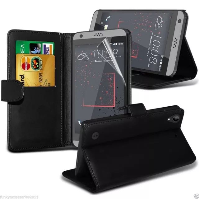 Quality Executive Leather Flip Wallet Stand Phone Case Cover Protection✔Black