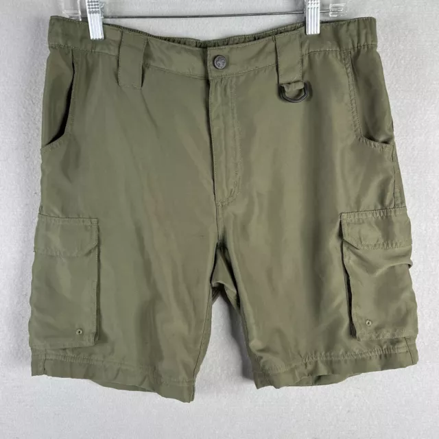 Boy Cub Scouts of America Switchback Cargo Shorts Youth XL Green Polyester