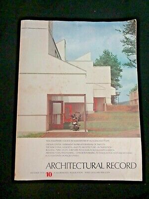 ARCHITECTURAL RECORD MAGAZINE Oct 1973 Travers/Johnston Beach House Crown Ctr