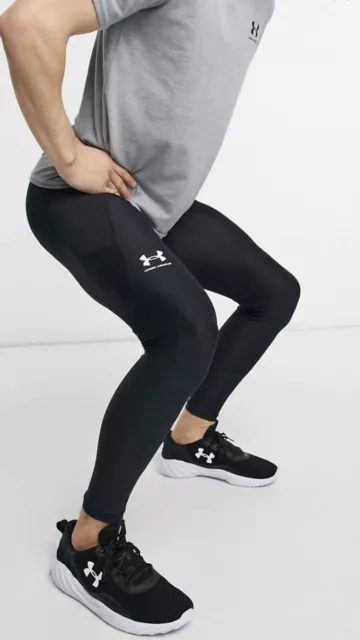 Under Armour HeatGear Mens Compression Tights Black Long Base Layer