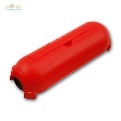 Caja Seguridad Rojo para Enchufe Schuko IP44 Kabelbox Protección Cable de Lluvia