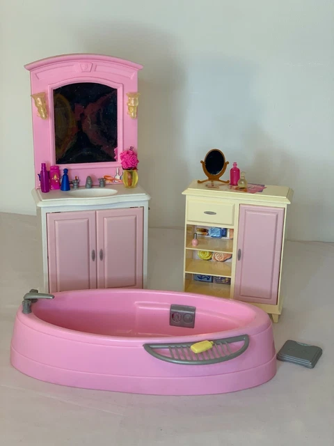 Lot De 3 Bébés Barbie Vintage Et Accessoires De Toilette Mattel - Occasion