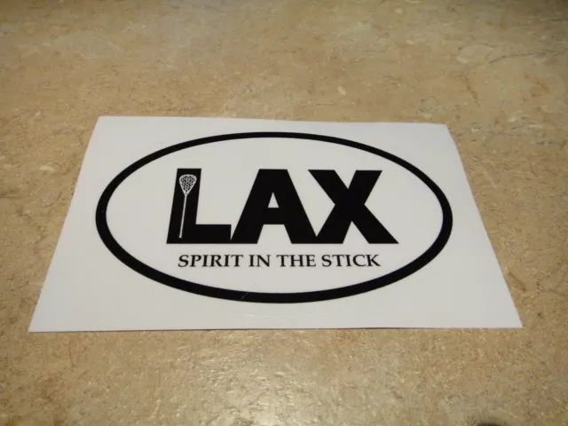 New Lacrosse Lax Vinyl Car Decal Sticker Spirit In The Stick