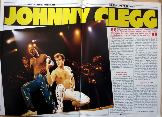 Magazine rare OKAPI 1989: JOHNNY CLEGG_LES BALEINES