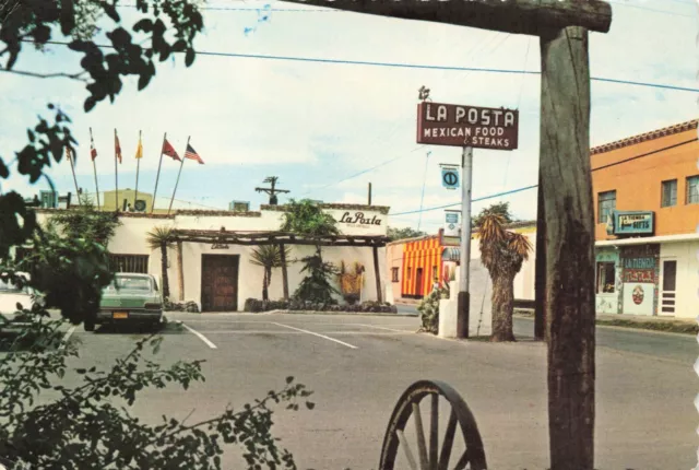 Postcard NM Las Cruces La Posta in Old Mesilla Inn Billy the Kid Travelers Hotel