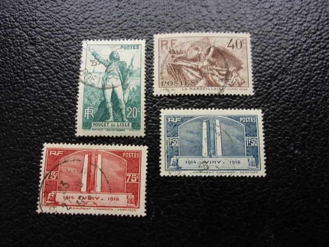FRANCE - timbre yvert/tellier n° 314/317 obl  (A7)