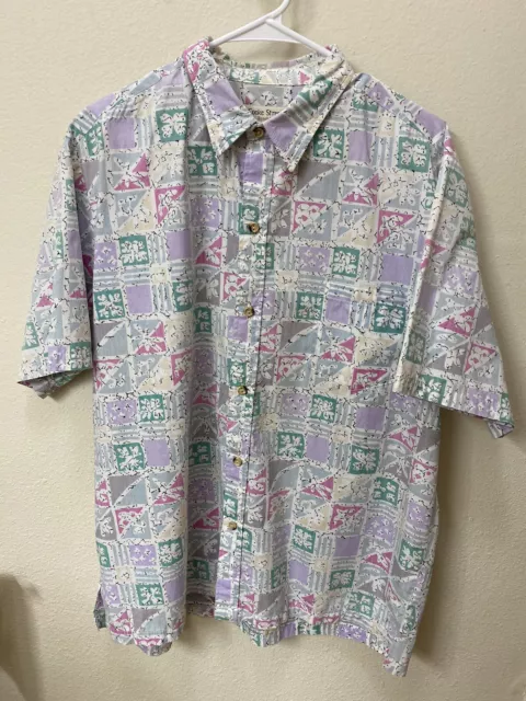 Vintage Aloha Shirt XL Liberty House Hawaii Reyn Spooner