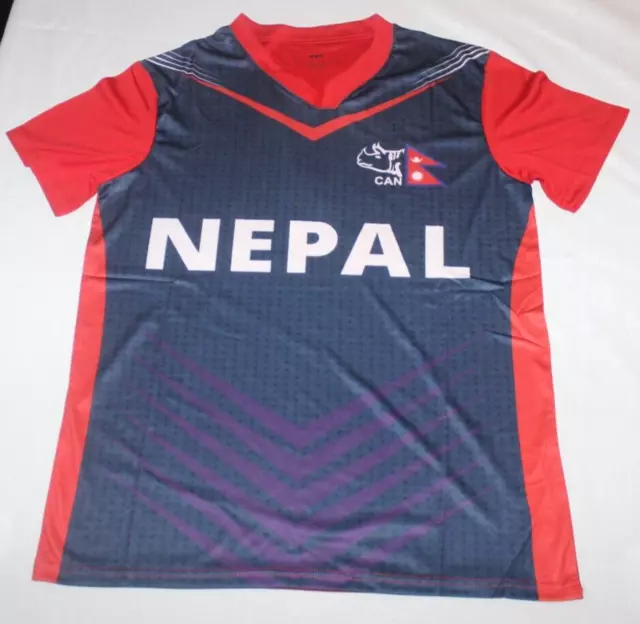 Nepal Rhinos Cricket Jersey Shirt Size Med BNWOT