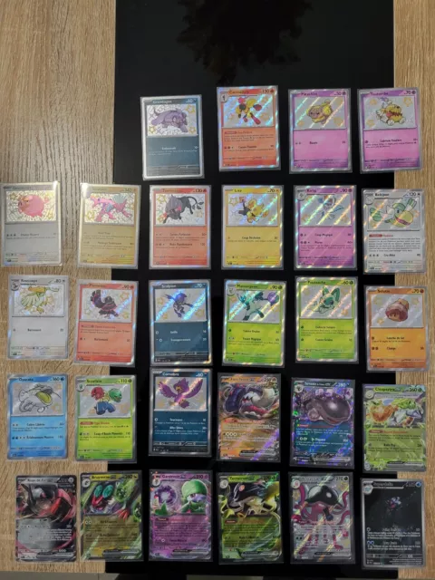 lot de 24 cartes pokemon destinées de paldea  Ultra Rare Neuf Ev 4.5