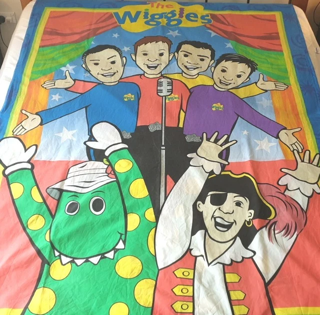 THE WIGGLES ORIGINAL Cast Single Bed Doona Cover 205cmx 138cm & Pillow