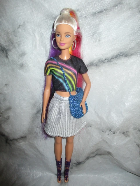 Barbie rainbow sparkle hair doll nikki online