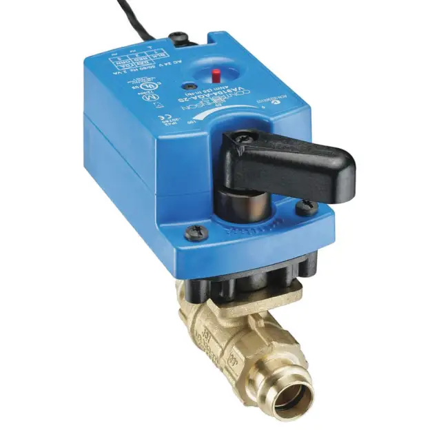 JOHNSON CONTROLS VA9104-GGA-3S Elect Ball Valve Actuator,24V AC,Prop 20XH96