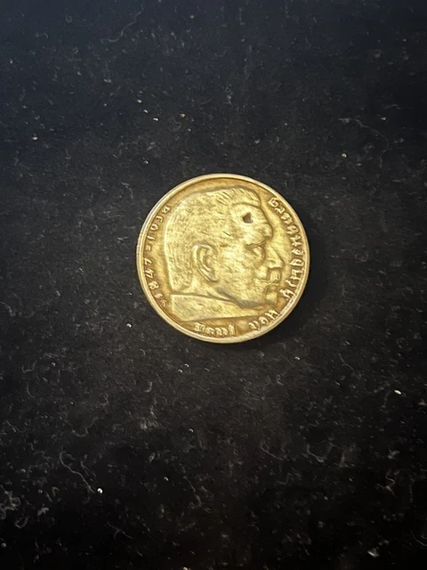 1937-F Third Reich 2 Reichsmark Coin