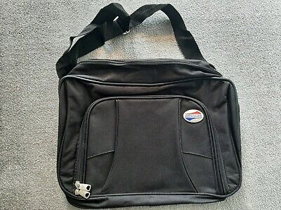 American Tourister Portfolio Briefcase Messenger Hand Bag Laptop Luggage Black