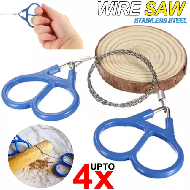 Outdoor Stainless Steel Wire Saw Durable Emergency Hiking Camping Survival Tools